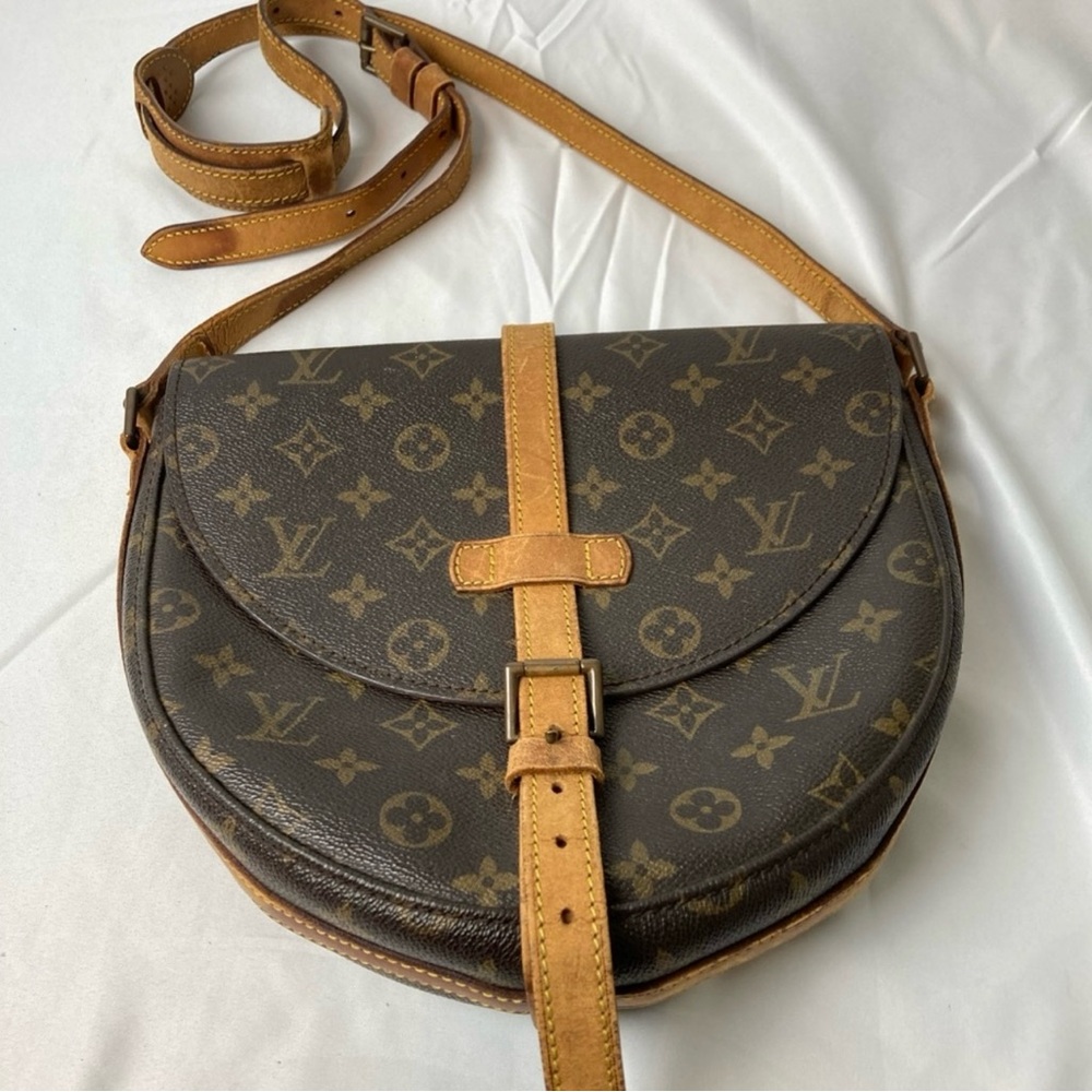 Louis Vuitton Brown and Tan Crossbody Bag